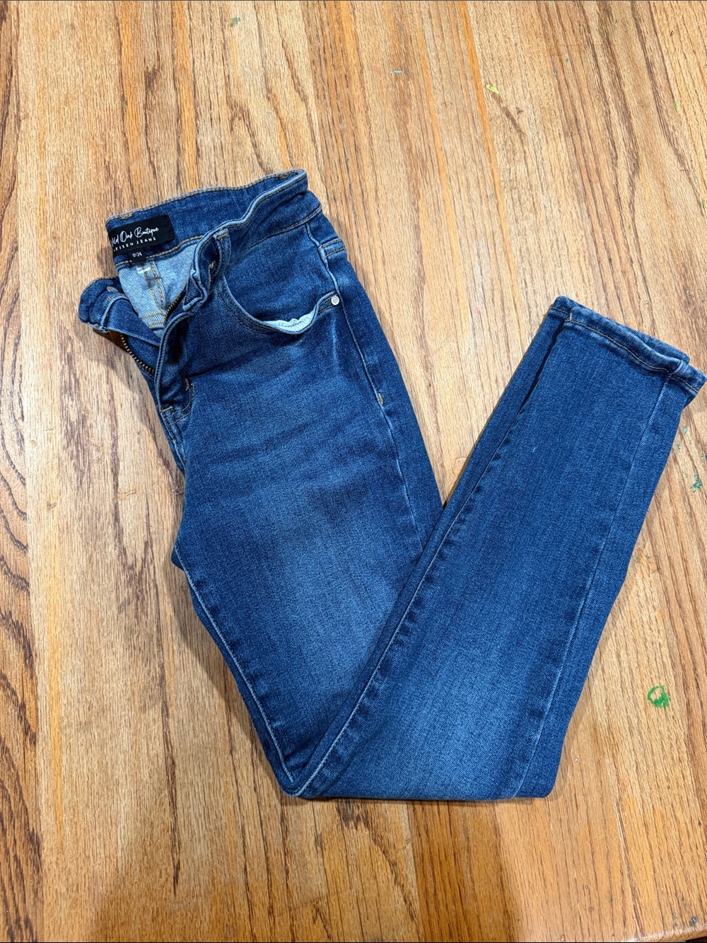 PAIGE Women's Dark Blue Mid-Rise Skinny Jeans